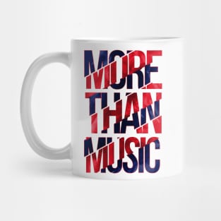 more than music text Mug